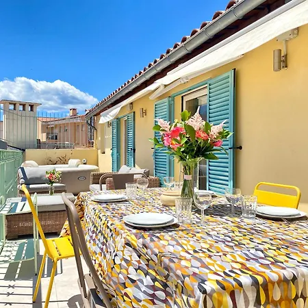 Luxury Duplex Scls - Wifi, Clim, Jacuzzi, Centre Cannes