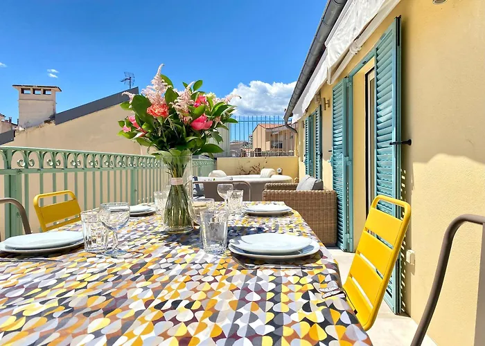 Daire Luxury Duplex Scls - Wifi, Clim, Jacuzzi, Centre Cannes