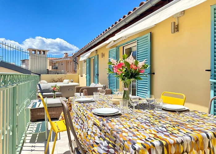 Luxury Duplex Scls - Wifi, Clim, Jacuzzi, Centre Cannes